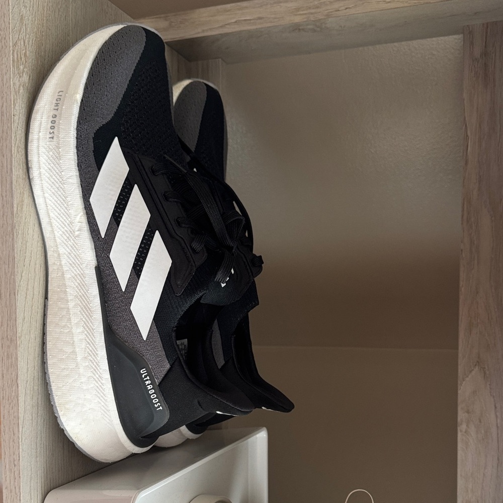 Adidas Ultraboost Black and White Running Shoes